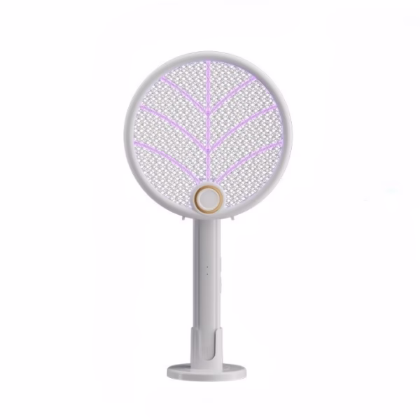Lampa Electrica Impotriva Tantarilor, Flippy, 42.5 x 22 x 10.5 cm, Reincarcabila cu Cablu USB Inclus, Plasa din Aluminum Alb - imagine 1