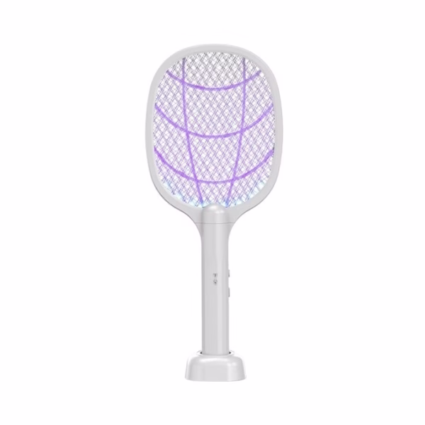 Lampa Electrica Impotriva Tantarilor, Flippy, 42.5 x 18 x 7.5 cm, Reincarcabila cu Cablu USB Inclus, Plasa din Aluminum, Alb - imagine 1
