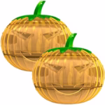Set 2 Capcane pentru Insecte, Flippy, Forma de Dovleac, 12x9.2x12.2 cm, din ABS, Portocaliu