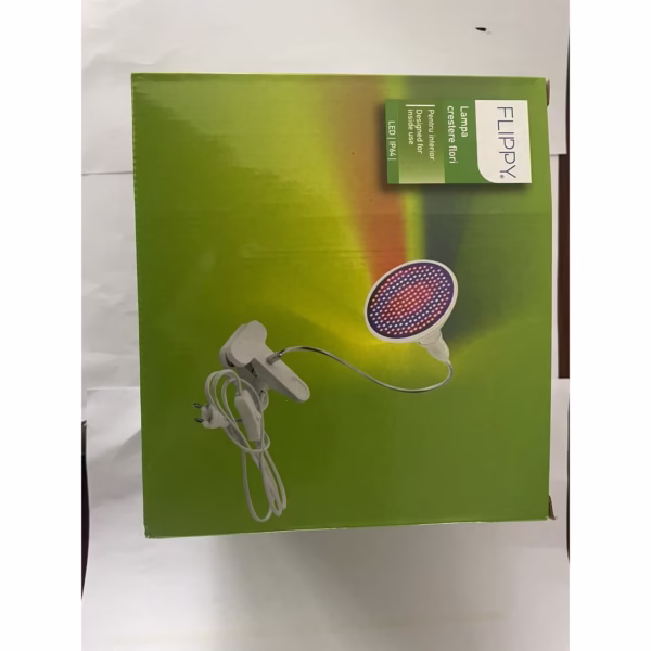 Lampa pentru cresterea plantelor de interior, Flippy, nu emana caldura, 290 leduri, 2 culori , prindere cu clips, 46x11.5x9.2 cm - imagine 7