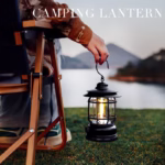 Lampa portabila camping, Felinar Vintage cu carlig, ABS, Iluminare 21 COB LED, Intensitate reglabila, 5W, Flippy, Negru - imagine 4