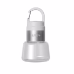 Lampa Portabila, Flippy, de Voiaj/Camping, Incarcare USB, IPX5, LED RGB, din ABS, 300 mAh, 10 x 5.5 x 5.5 cm, Alb - imagine 3