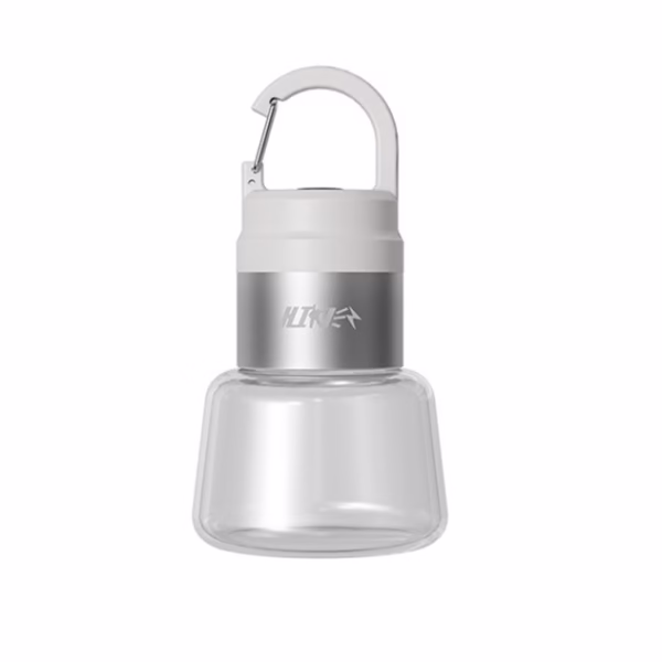 Lampa Portabila, Flippy, de Voiaj/Camping, Incarcare USB, IPX5, LED RGB, din ABS, 300 mAh, 10 x 5.5 x 5.5 cm, Alb - imagine 3