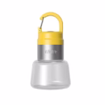 Lampa Portabila, Flippy, de Voiaj/Camping, Incarcare USB, IPX5, LED RGB, din ABS, 300 mAh, 10 x 5.5 x 5.5 cm, Galben - imagine 2