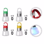 Lampa Portabila, Flippy, de Voiaj/Camping, Incarcare USB, IPX5, LED RGB, din ABS, 300 mAh, 10 x 5.5 x 5.5 cm, Galben - imagine 4
