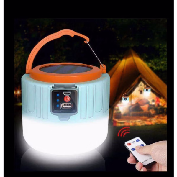 Lampa Portabila, Flippy, Incarcare Solara + USB, Afisaj Inteligent al Bateriei, Raza de Actiune 32 mp, 6x9x11 cm, 3 Moduri, Alb - imagine 2