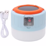 Lampa Portabila, Flippy, Incarcare Solara + USB, Afisaj Inteligent al Bateriei, Raza de Actiune 32 mp, 6x9x11 cm, 3 Moduri, Alb - imagine 7