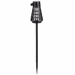 Lampa Solara pentru Gradina, Flippy, Reincarcabila de la Soare, Model Felinar, Portabila cu Picior, Lumina Calda, 12 cm, Negru - imagine 4