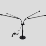 Lampa UV pentru cresterea plantelor, Flippy, conectare la retea, 20W, 4 capete, 72 LED-uri, ajustabila pana la 66.5 cm, Lumina Alb Mov  - imagine 2