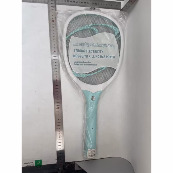 Paleta Electrica pentru Tantari, Muste sau Insecte LED, Flippy, Reincarcabila, Incarcare USB, Plastic, Casa si Gradina, Anti-insecte, Alb-Albastru - imagine 2
