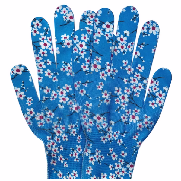 Manusi de Gradinarit, Flippy, din Nailon, Marime Universala 20 cm, Model Inflorat, Antiderapante, Multicolor - imagine 7