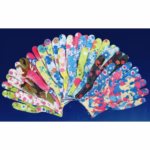 Manusi de Gradinarit, Flippy, din Nailon, Marime Universala 20 cm, Model Inflorat, Antiderapante, Multicolor - imagine 4