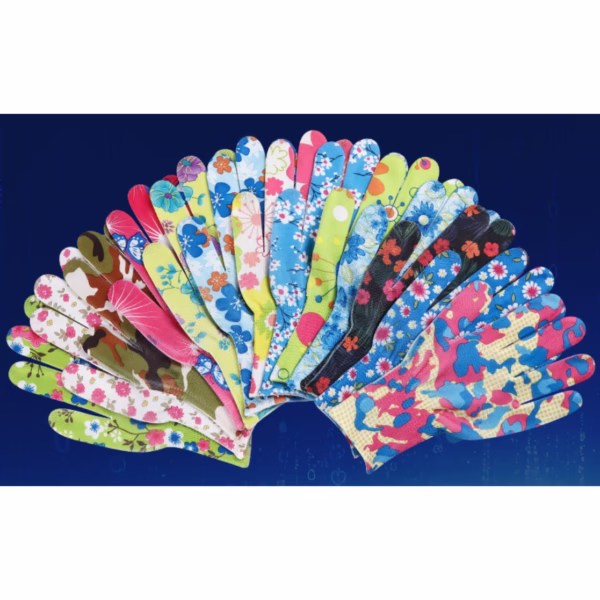 Manusi de Gradinarit, Flippy, din Nailon, Marime Universala 20 cm, Model Inflorat, Antiderapante, Multicolor - imagine 4