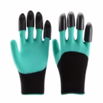 Manusi de Gradinarit cu Gheare, Flippy, Manusi Universale Marime L, Rezistente la Uzura, Impermeabile, Multifunctionale pentru Sapare si Plantare, Negru Verde deschis - imagine 3