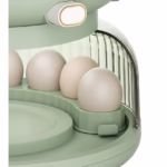 Dozator Etajat de Cereale Flippy, Rotativ 360, 6 Compartimente, Capacitate 10L, Cofraj Special pentru Oua, Vas pentru Scurgerea Cerealelor, 35x27.5 cm, Verde - imagine 23