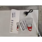 Lampa Portabila, Flippy, de Voiaj/Camping, Incarcare USB, IPX5, LED RGB, din ABS, 300 mAh, 10 x 5.5 x 5.5 cm, Rosu - imagine 6