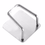 Organizator bucatarie Flippy cu adeziv, carlig-suport pentru burete, accesorii bucatarie, 5x5x3,5 cm, otel inoxidabil, gri - imagine 9