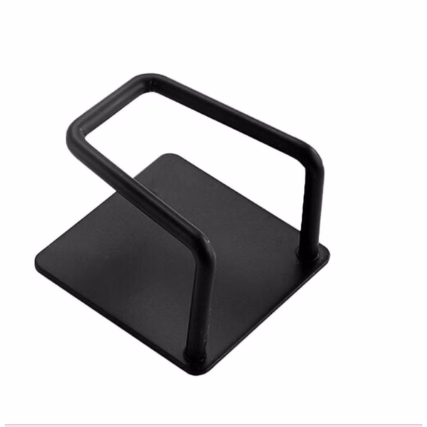 Organizator bucatarie Flippy cu adeziv, carlig-suport pentru burete, accesorii bucatarie, 5x5x3,5 cm, otel inoxidabil, negru - imagine 1