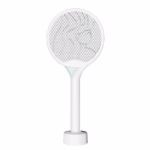 Paleta Electrica pentru Tantari, Muste si Tantari 2in1, Flippy, Reincarcabila, Incarcare USB, 2600V, Plastic, Casa si Gradina, Anti-insecte, Stand, 23x51 cm, Alb