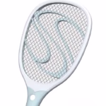 Paleta Electrica pentru Tantari, Muste sau Insecte LED, Flippy, Reincarcabila, Incarcare USB, Plastic, Casa si Gradina, Anti-insecte, Alb-Albastru - imagine 4