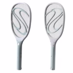Paleta Electrica pentru Tantari, Muste sau Insecte LED, Flippy, Reincarcabila, Incarcare USB, Plastic, Casa si Gradina, Anti-insecte, Alb-Albastru - imagine 11