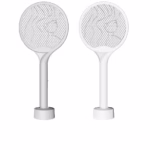 Paleta Electrica pentru Tantari, Muste si Tantari 2in1, Flippy, Reincarcabila, Incarcare USB, 2600V, Plastic, Casa si Gradina, Anti-insecte, Stand, 23x51 cm, Alb - imagine 5