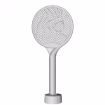 Paleta Electrica pentru Tantari, Muste si Tantari 2in1, Flippy, Reincarcabila, Incarcare USB, 2600V, Plastic, Casa si Gradina, Anti-insecte, Stand, 23x51 cm, Gri - imagine 6