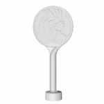 Paleta Electrica pentru Tantari, Muste si Tantari 2in1, Flippy, Reincarcabila, Incarcare USB, 2600V, Plastic, Casa si Gradina, Anti-insecte, Stand, 23x51 cm, Gri