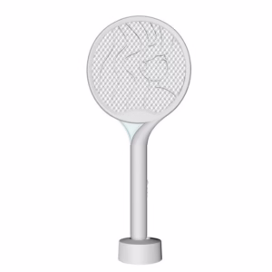Paleta Electrica pentru Tantari, Muste si Tantari 2in1, Flippy, Reincarcabila, Incarcare USB, 2600V, Plastic, Casa si Gradina, Anti-insecte, Stand, 23x51 cm, Gri