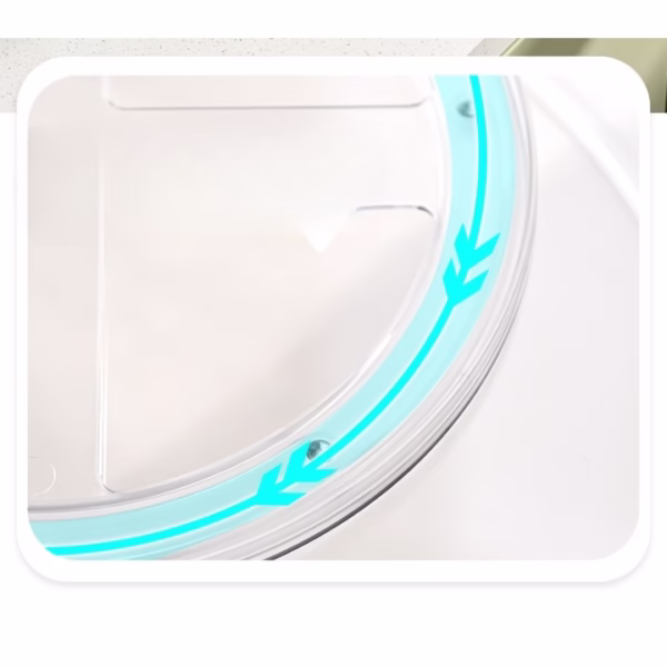 Suport Rotativ pentru Condimente, Flippy, Multifunctional, Rotund, 360 de Grade, pentru Bucatarie, Plastic, 30.5x30.5x10 cm, Transparent - imagine 15