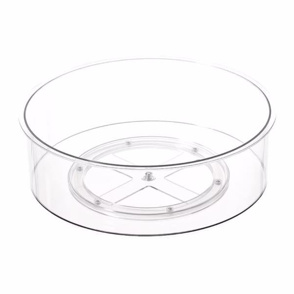 Suport Rotativ pentru Condimente, Flippy, Multifunctional, Rotund, 360 de Grade, pentru Bucatarie, Plastic, 30.5x30.5x10 cm, Transparent - imagine 9