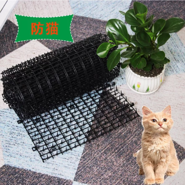 Plasa Protectoare pentru Gradina, Flippy, Plasa Contra Animalelor de Companie, Plasa cu Tepi Anti Animale, 200 x 30 cm, Negru - imagine 4