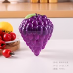Cutie de depozitare si pastrare a alimentelor, Plastic, Flippy, Model Strugure, 10x10x13.5 cm, Mov - imagine 4