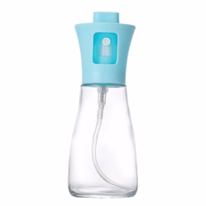 Pulverizator pentru Ulei, Flippy, Pulverizator din Sticla pentru Otet sau Alte Lichide de Gatit, Simplu Reincarcabil, Multifunctionale, 17.3 x 5.6 cm, Capacitatea 170 ml, Albastru