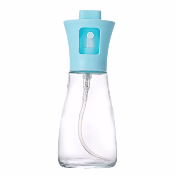 Pulverizator pentru Ulei, Flippy, Pulverizator din Sticla pentru Otet sau Alte Lichide de Gatit, Simplu Reincarcabil, Multifunctionale, 17.3 x 5.6 cm, Capacitatea 170 ml, Albastru - imagine 1