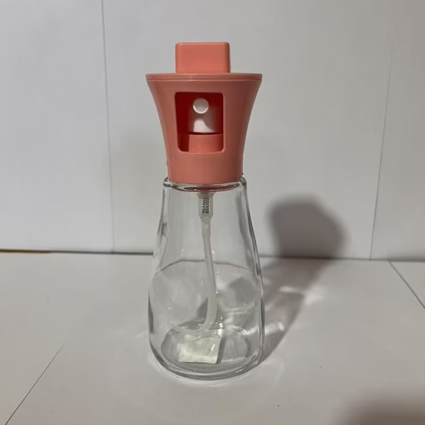 Pulverizator pentru Ulei, Flippy, Pulverizator din Sticla pentru Otet sau Alte Lichide, Simplu Reincarcabil, Multifunctionale, 17.3 x 5.6 cm, Capacitatea 170 ml, Roz - imagine 5