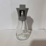 Pulverizator pentru Ulei, Flippy, Pulverizator din Sticla pentru Otet sau Alte Lichide, Simplu Reincarcabil, Multifunctionale, 17.3 x 5.6 cm, Capacitatea 170 ml, Gri - imagine 3