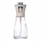 Pulverizator pentru Ulei, Flippy, Pulverizator din Sticla pentru Otet sau Alte Lichide, Simplu Reincarcabil, Multifunctionale, 17.3 x 5.6 cm, Capacitatea 170 ml, Alb