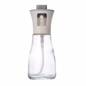 Pulverizator pentru Ulei, Flippy, Pulverizator din Sticla pentru Otet sau Alte Lichide, Simplu Reincarcabil, Multifunctionale, 17.3 x 5.6 cm, Capacitatea 170 ml, Alb