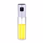Pulverizator Ulei, Otet, Flippy, din Sticla, 100 ml, Reincarcabil, 18.3 x 4.3 cm, Masura 90 ml, Capac Mat, Alb - imagine 3
