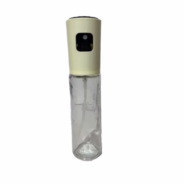 Pulverizator Ulei, Otet, Flippy, din Sticla, 100 ml, Reincarcabil, 18.3 x 4.3 cm, Masura 90 ml, Capac Mat, Alb - imagine 1