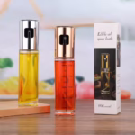 Pulverizator Ulei, Otet, Flippy, din Sticla, 100 ml, Reincarcabil, 18.3 x 4.3 cm, Masura 90 ml, Capac Lucios, Auriu - imagine 5