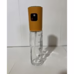 Pulverizator Ulei, Otet, Flippy, din Sticla, 100 ml, Reincarcabil, 18.3 x 4.3 cm, Masura 90 ml, Capac Mat, Galben - imagine 2