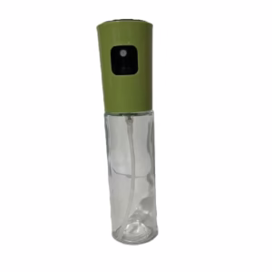 Pulverizator Ulei, Otet, Flippy, din Sticla, 100 ml, Reincarcabil, 18.3 x 4.3 cm, Masura 90 ml, Capac Mat, Verde