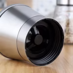 Rasnita Manuala pentru boabe, Flippy, Rasnita pentru Piper Sare Cafea, din Sticla cu Otel inoxidabil, 19.2 x 6.4 cm, volum 200 ml, Transparenta cu Capac din Inox - imagine 7