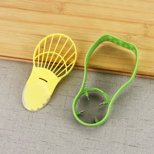 Recipient de Depozitare Avocado 5in1, Flippy, Etans, pentru Frigider, din Plastic, Dispozitiv de Taiat, Curatat, Feliat, 14x4x7 cm, Verde - imagine 9
