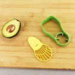 Recipient de Depozitare Avocado 5in1, Flippy, Etans, pentru Frigider, din Plastic, Dispozitiv de Taiat, Curatat, Feliat, 14x4x7 cm, Verde - imagine 10