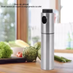 Pulverizator ulei Flippy, spray, material otel inoxidabil, manual, 100 ml, 17.7 x 4 cm, argintiu - imagine 12