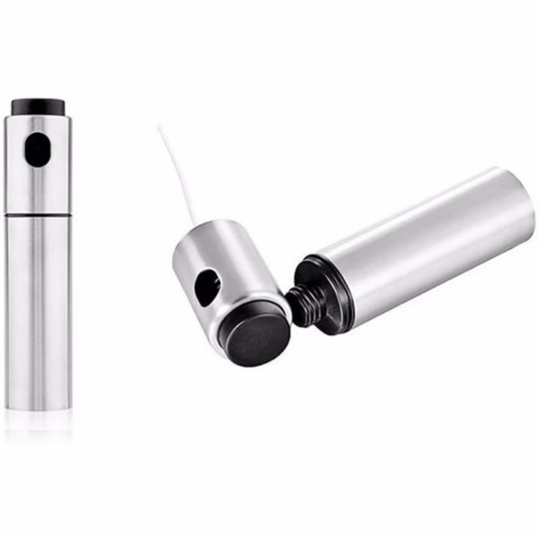 Pulverizator ulei Flippy, spray, material otel inoxidabil, manual, 100 ml, 17.7 x 4 cm, argintiu - imagine 14