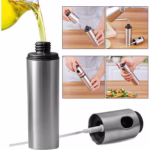 Pulverizator ulei Flippy, spray, material otel inoxidabil, manual, 100 ml, 17.7 x 4 cm, argintiu - imagine 9
